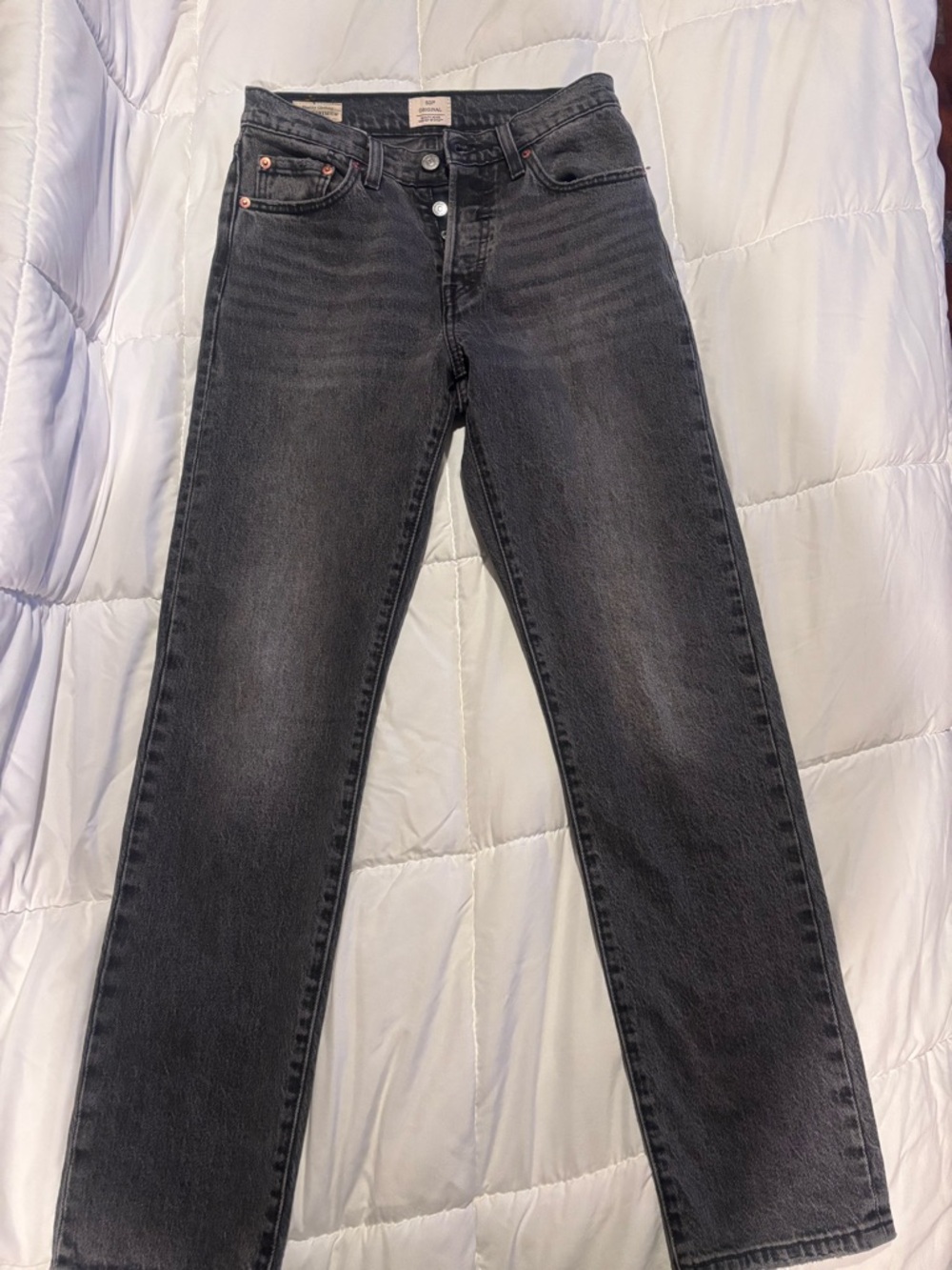 One worn once! Levi's Women's Straight Leg Jeans - Gray